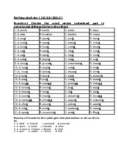 Bài tập phát âm - Ngôn ngữ Anh | Đại học Mở Hà Nội