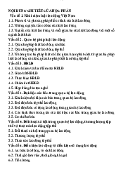 Nội dung chi tiết của học phần Luật hành chính của trường đại học Luật Hà