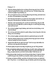 Câu hỏi ôn tập chương 6,7,8, | Môn Kinh tế vĩ mô