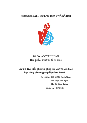 Môn chuyền đề tự chọn về phương pháp học máy vá random forest | Trường đại học Lao động - Xã hội