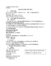 Bệnh án nội tiêu hóa | Đại học Y khoa Vinh