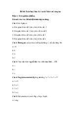 Đề thi cuối học kỳ 2 môn Toán lớp 2 năm học 2024 - 2025 - Đề số 1 | Bộ sách Chân trời sáng tạo