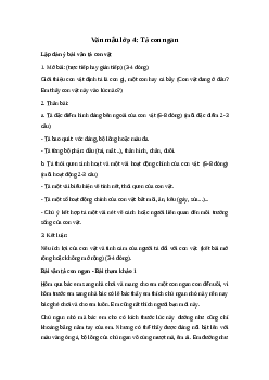 Tả con ngan | Tập làm văn 4