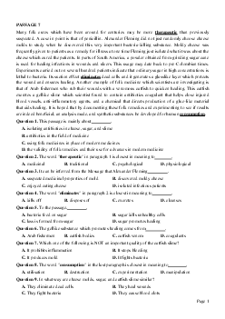 PASSAGE 7_Theme 6. Health and Lifestyles (Sức khỏe và lối sống)