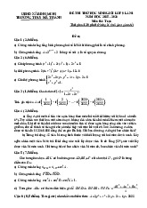 Đề thi thử HSG Toán 9 lần 1 năm 2025 – 2026 trường THCS Mã Thành – Nghệ An