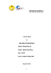 The adoption of "RED BULL STRATOS" By Red Bull GmbH Company - Báo cáo kinh doanh | Học viện Báo chí và Tuyên truyền