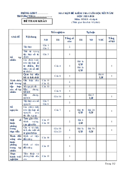Đề thi học kì 1 môn Toán 6 năm 2023 - 2024 sách Kết nối tri thức với cuộc sống | Đề 8