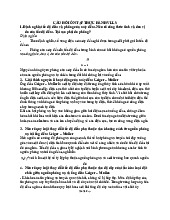 Câu Hỏi Ôn Tập Thực Hành Vật lý lý sinh | Đại học Y Dược Thành phố Hồ Chí Minh