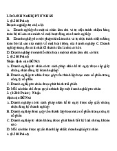 Tài liệu ôn tập môn Luật kinh tế | Đại học Đồng Tháp