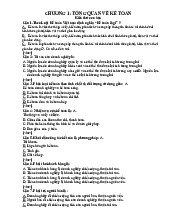 100 Câu trắc nghiệm nguyên lý kế toán | Đại học Nội Vụ Hà Nội