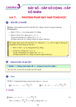Dãy số, cấp số cộng và cấp số nhân Toán 11 GDPT 2018