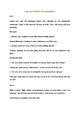 Tiếng Anh 8 Unit 3: Communication