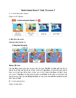 Sách Smart Start 3 Unit 2 Family Lesson 3
