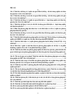 Câu hỏi ôn tập phương pháp nghiên cứu môn Khoa học giáo dục (có lời giải)