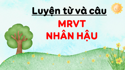 Giáo án điện tử Tiếng Việt 4 Luyện từ và câu Chân trời sáng tạo: Mở rộng vốn từ Nhân hậu