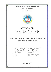 Chuyên đề thực tập tốt nghiệp Hoạt động đào tạo lực lượng bán hàng tại Công ty Cổ phần Misa Hà Nội - Marketing trong xây dựng và quản lý đô thị  | Trường Đại học Kiến trúc Hà Nội