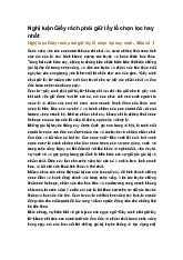 Nghị luận Giấy rách phải giữ lấy lề chọn lọc hay nhất