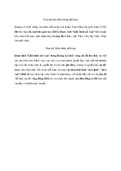 Văn mẫu lớp 10: Tóm tắt đoạn trích Kiêu binh nổi loạn | Cánh diều