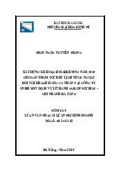 Luận văn thạc sĩ quản trị kinh doanh