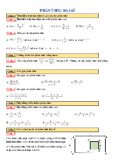Bài tập Phân thức đại số môn Toán lớp 8