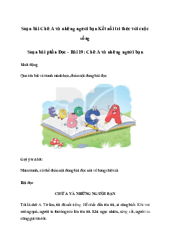 Soạn bài Chữ A và những người bạn (trang 86)| Tiếng việt 2 sách Kết nối Tri Thức