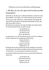 Ôn tập Bài thơ Đêm nay Bác không ngủ | Ngữ văn 6