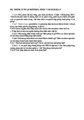 Hệ Thống Ôn Tập Môn Nhữ̛ng Nội Dung Cơ Bản Về Nhà Nước Và Pháp Luật môn Pháp luật đại cương | Trường Đại Học Tây Nguyên