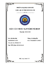 Báo cáo chính của nguyễn duy kiên Môn Toán thống kê | Trường Đại học Huế