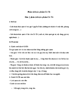 Văn mẫu lớp 6: Phân tích tác phẩm Cô Tô | Kết nối tri thức