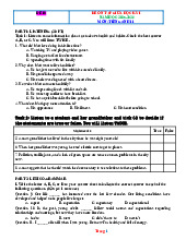 Đề Ôn Tập Giữa HK 1 Tiếng Anh 11 Global 2025-2026 Có Đáp Án File Nghe-Đề 10