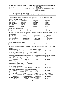 Đề thi chọn học sinh giỏi lớp 9 THCS tỉnh Phú Thọ năm học 2010-2011(có đáp án)