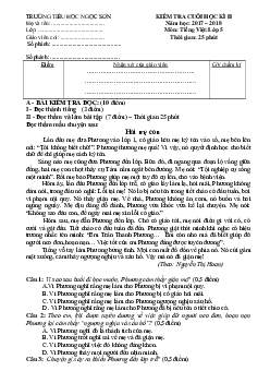 Đề thi học kì 2 môn Tiếng Việt lớp 5 trường Tiểu học Ngọc Sơn, Hải Phòng năm 2017 - 2018