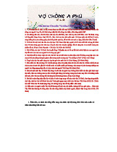 Nhận định về tác phẩm "Vợ chồng A Phủ" - VCAP. KT giữa HK2