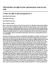 Viết một đoạn văn ngắn tả cảnh quê hương em chọn lọc hay nhất