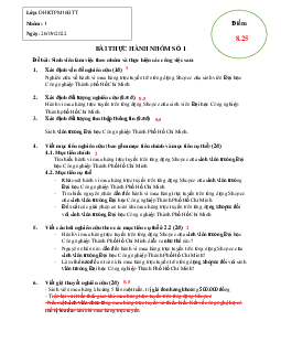 Bài thảo luận "Nghiên cứu về hành vi mua hàng trực tuyến trên ứng dụng Shopee của sinh viên Đại học Công nghiệp Thành phố Hồ Chí Minh"