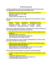 Tổng hợp câu hỏi trắc nghiệm ôn tập môn Tổ chức bộ máy quản lý   | Trường đại học kinh doanh và công nghệ Hà Nội