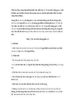 Tả con trâu đang gặm cỏ | Tập làm văn lớp 5