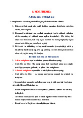 Tổng hợp lý thuyết về Hình Thái Học cho khóa học 2023