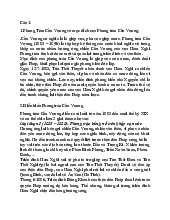 Phong Trào Cần Vương và Cuộc Đời Hoạt Động Cách Mạng của Bác