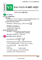 Chuyên đề xác suất có điều kiện từ cơ bản đến nâng cao