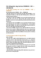 Cân bằng phản ứng hoá học C6H5NH2 + HCl → C6H5NH3Cl