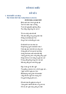 Top 65 đề đọc hiểu Ngữ văn 7 (có đáp án )