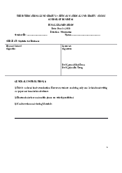 Exam Final - Statistics for Business | Trường Đại học Quốc tế, Đại học Quốc gia Thành phố HCM