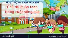 Giáo án điện tử Hoạt động trải nghiệm 4 Chủ đề 2 Chân trời sáng tạo: An toàn trong cuộc sống của em