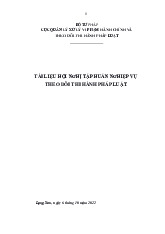 Bộ tư pháp Cục quản lý vi phạm hành chính và theo dõi thi hành pháp luật | Tài liệu tập huấn Lạng Sơn 2022 | Học viện Hành Chính Quốc Gia