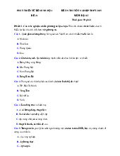 Đề thi thử tốt nghiệp THPT 2025 môn Địa lí bám sát đề minh họa - Đề 31