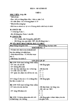 Bài 4 Giáo án buổi 2 Toán 1 | Kết nối tri thức với cuộc sống (HK1)