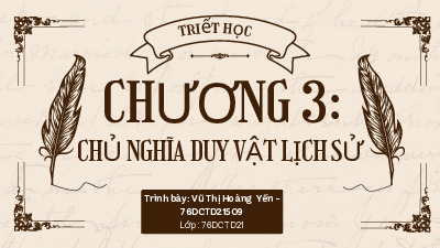 Bài giảng chương 3 Triết học | Trường Đại học Thương Mại