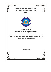 Mô hình quản trị khoản phải thu và công tác quản trị khoản phải thu tại Petrolimex | Bài thảo luận quản trị tài chính