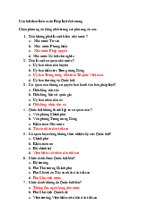 Câu hỏi thảo luận môn Pháp Luật Đại Cương | Trường Đại học Mở Hà Nội